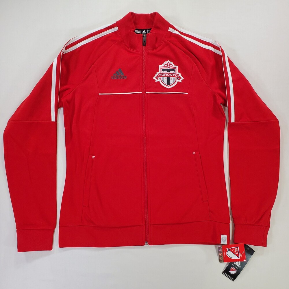 Adidas Toronto FC Anthem Jacket Womens Small Red Full Zip MLS Soccer Football